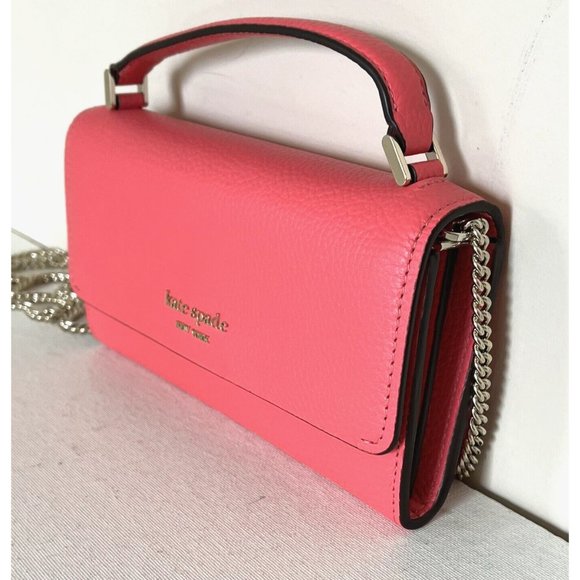 New Kate Spade Roulette Top-handle Crossbody Peach Melba - Picture 5 of 7